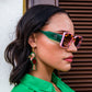 Toucan Hoop Earrings Vibrant