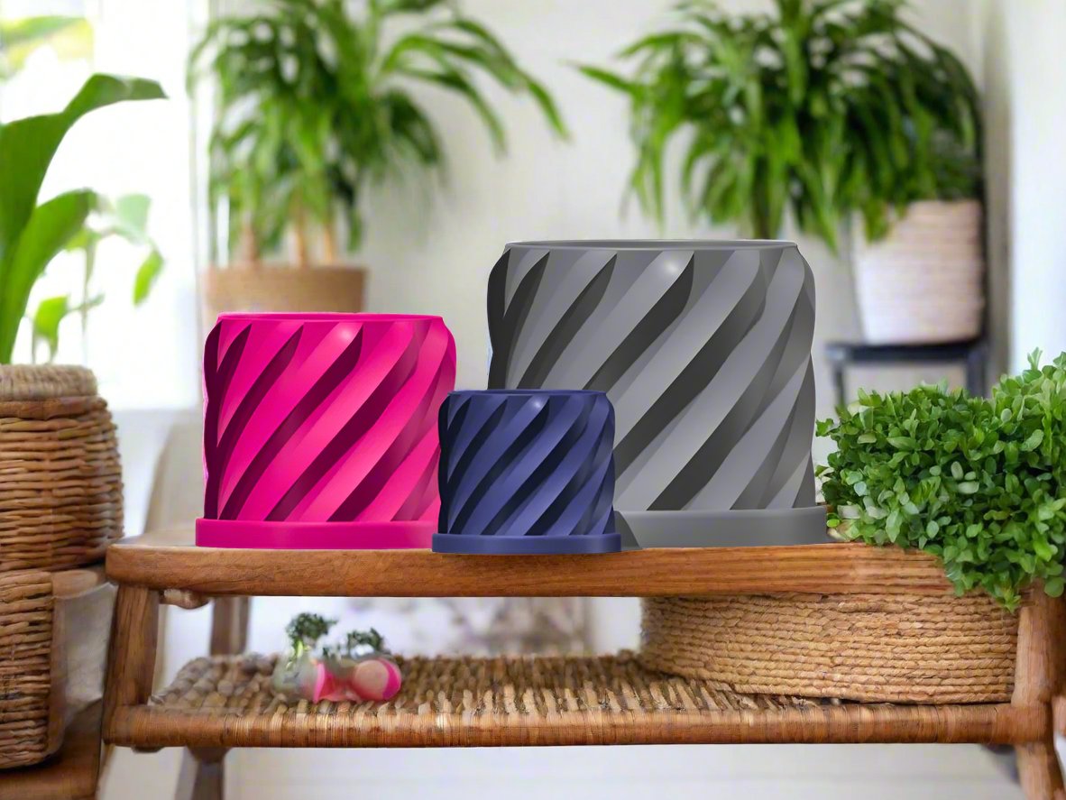 Thicc Spiral Plant Pot