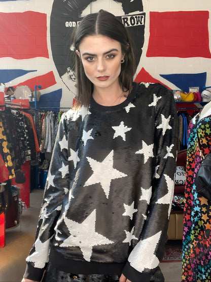 Any Old Iron Sparkle Star Sweatshirt