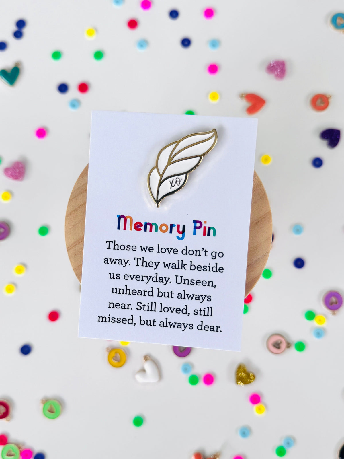 Angel Feather Memory Pin