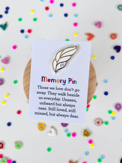 Angel Feather Memory Pin