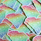 Bespattered Facade Rainbow Floral South Carolina Clear Sticker