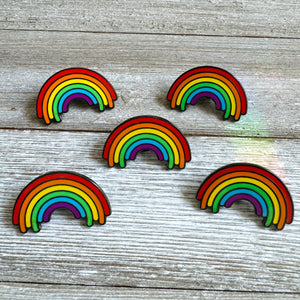 Drippy Cartoon Rainbow Enamel Pin