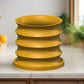 Rippled Plant Pot with Drainage – Modern Organic Indoor Planter with Saucer, 3D Printed Wavy Pot for Houseplants - BRIM