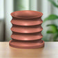 Rippled Plant Pot with Drainage – Modern Organic Indoor Planter with Saucer, 3D Printed Wavy Pot for Houseplants - BRIM