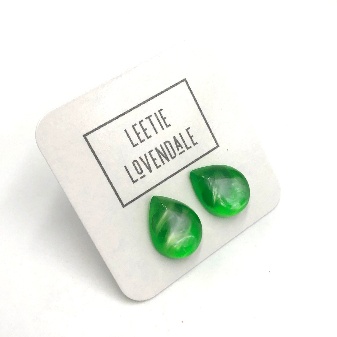 Kelly & Ice Glow Teardrop Stud Earrings *DOORBUSTER!**
