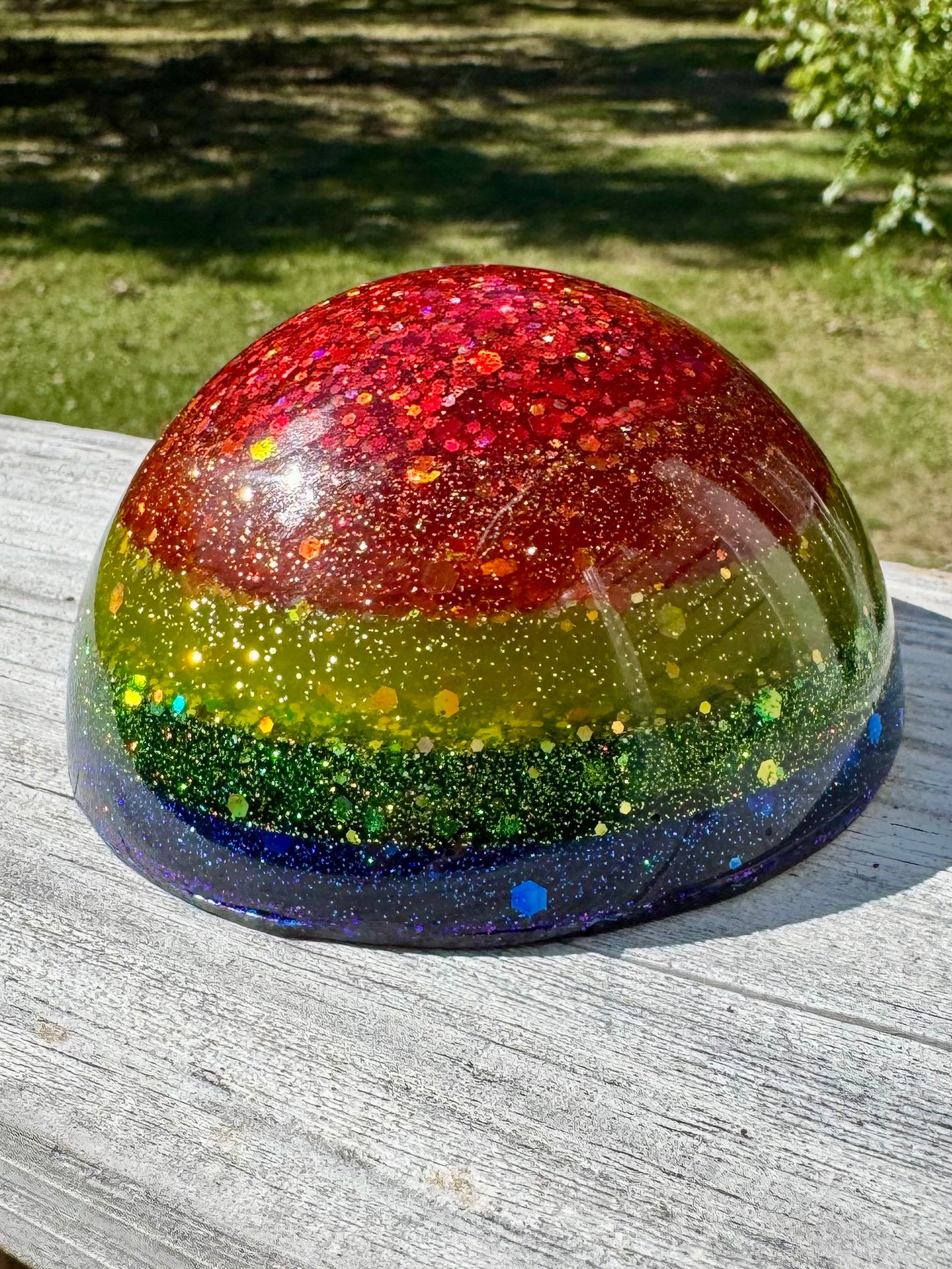 Rainbow Mountain Paperweight