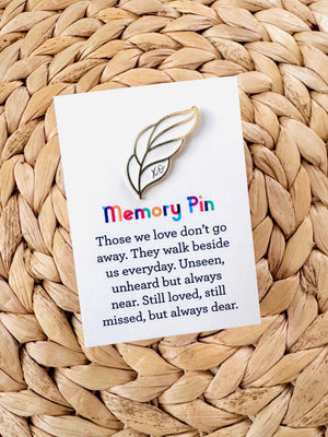 Angel Feather Memory Pin
