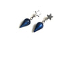 Dark Blue Moonglow StarSpike Earrings