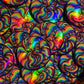 Bespattered Facade Rainbow Swirl Holographic Sticker