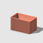 Ribbed Wall Planter, Rectangle