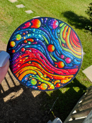 Bespattered Facade Taste the Rainbow Holographic Glitter Sticker