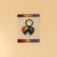 Progressive Pride Heart Enamel Keychain