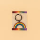 Rainbow Enamel Keychain