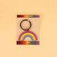 Pansexual Rainbow Enamel Keychain