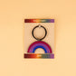 Bisexual Rainbow Enamel Keychain