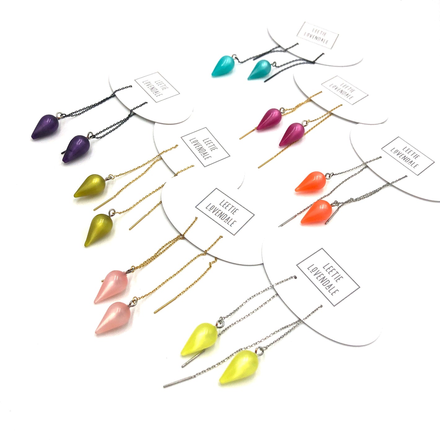 Moonglow Spike Threader Earrings