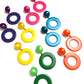Peacock Candy Donut Drop Earrings *
