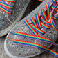 Neon Rainbow Flat Shoelaces (5 sizes)