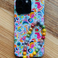 Rainbow Beaded Keychain Wristlet / Phone Lanyard Strap / Bag Chain Purse Charm