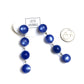 Periwinkle Moonglow Four-Bead Statement Earrings