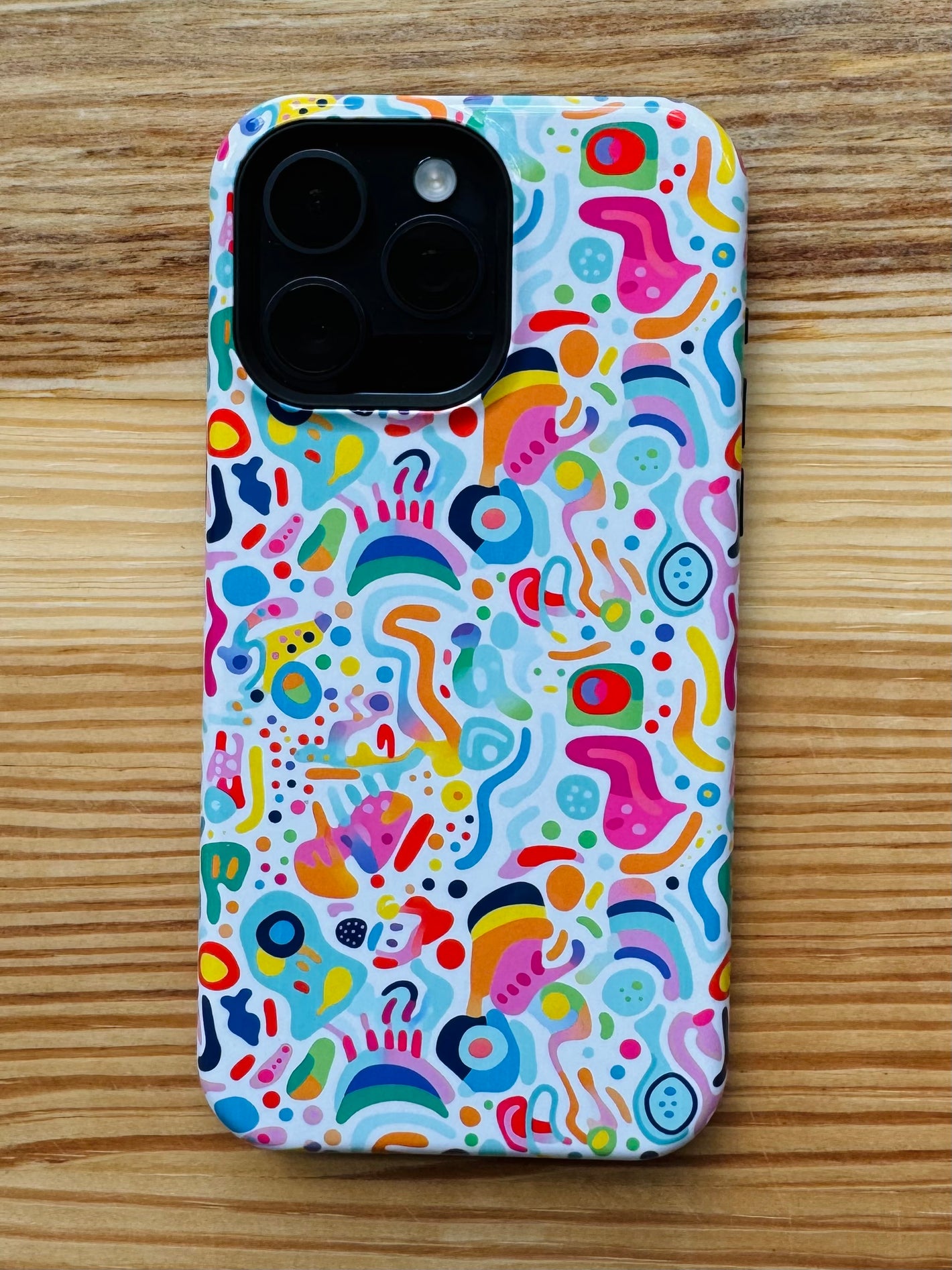 Bespattered Facade Rainbow Doodles MagSafe Tough Case