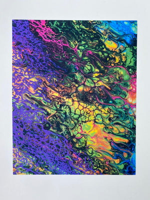 Bespattered Facade 8" x 10" Neon Art Giclee Print #3