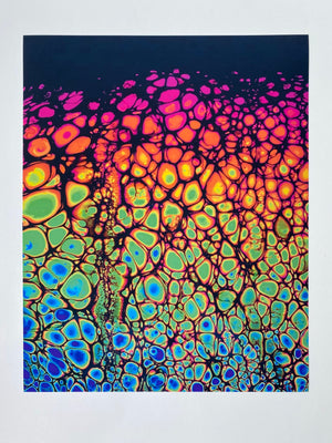 Bespattered Facade 8" x 10" Neon Art Giclee Print #4