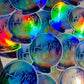 Bespattered Facade "We're Fucked" Rainbow Crystal Ball Holographic Sticker