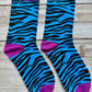 Neon Animal Print Unisex Mid-Calf Adult Socks Set