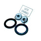 Grey Shell & Black Donut Drop Earrings *