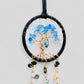 Handmade Tree of Life Dreamcatcher with Crystal Moons - Rearview Mirror Suncatcher Hanging or Wall Hanging