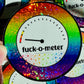 Bespattered Facade Rainbow Rainbow Holographic Glitter Fuck-o-Meter Sticker