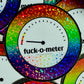Bespattered Facade Rainbow Rainbow Holographic Glitter Fuck-o-Meter Sticker