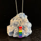 LGBTQ+ Pride Bar Pendant Necklace – Rainbow Enamel on Stainless Steel