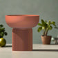 Modern Pedestal Plant Pot, Two-Piece