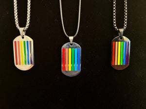 Bold Pride Dog Tag Necklace Collection – 3 Unique Styles