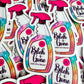 Bespattered Facade Bitch-b-Gone Rainbow Liquid Bitch Repellent Clear Sticker