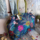 Flora Pioneer Doctor Bag, Atenti USA Handmade, Embroidered Mary Poppins Snap Frame