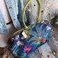 Flora Pioneer Doctor Bag, Atenti USA Handmade, Embroidered Mary Poppins Snap Frame