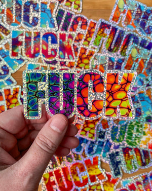 Nikki’s Favorites Everyone's Favorite Word Holographic Glitter Sticker Set