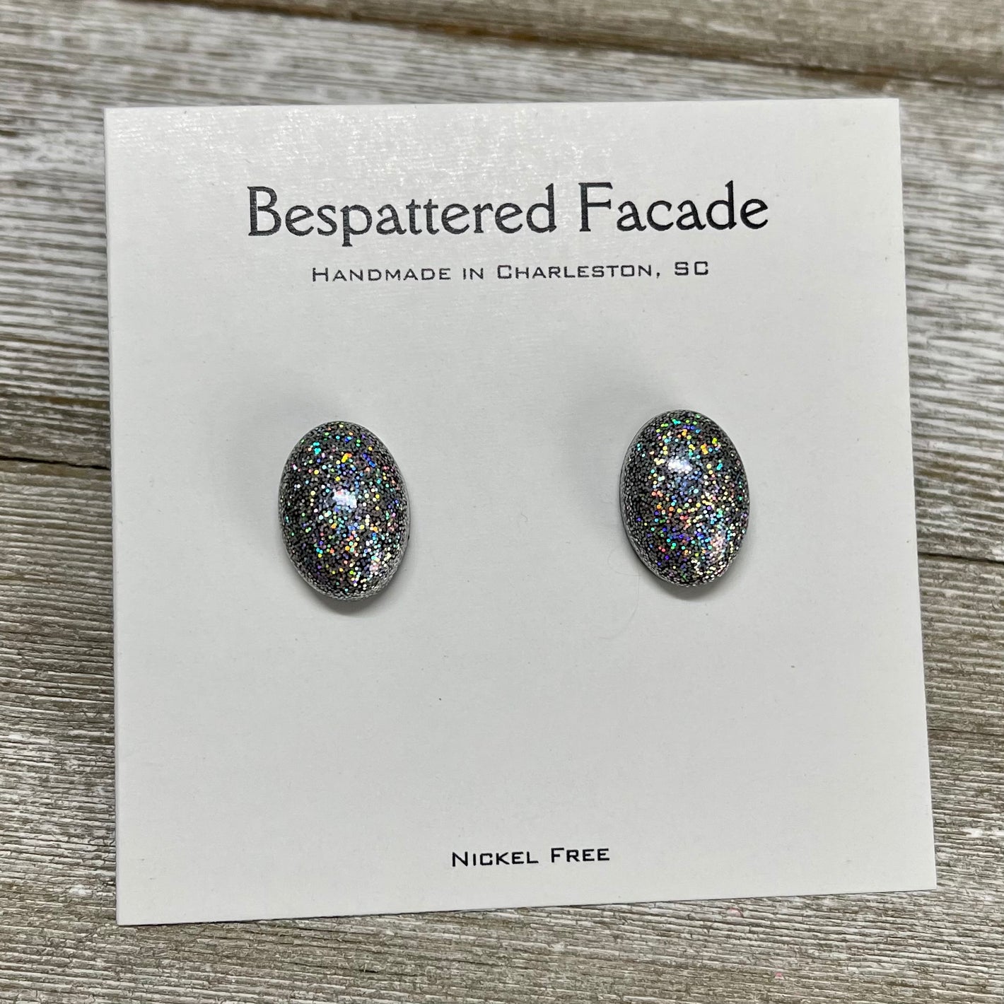 Iridescent Rainbow Studs