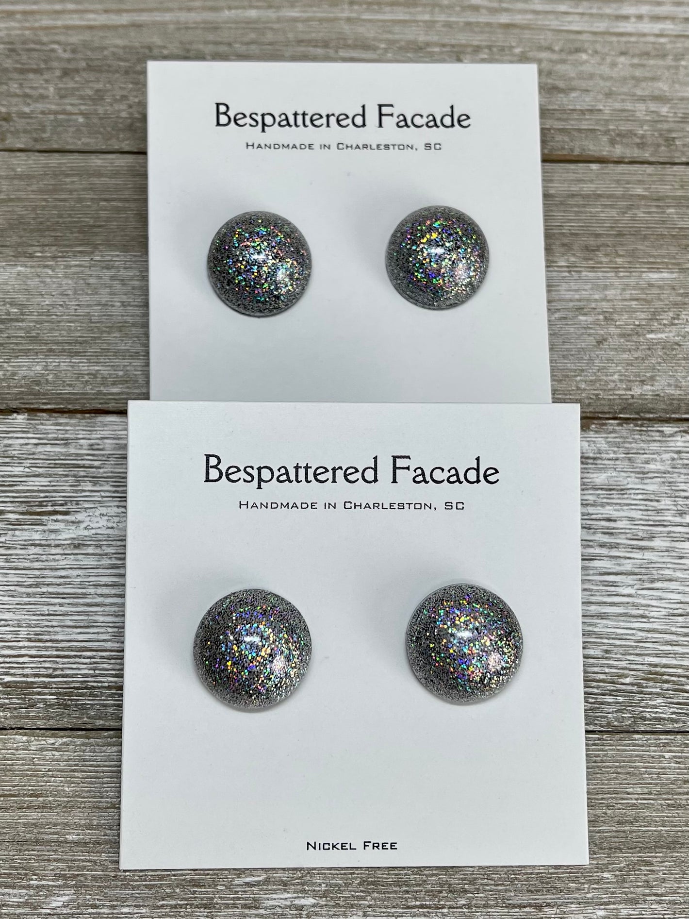 Iridescent Rainbow Studs