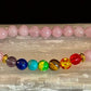 Chakra and Rose Quartz Bracelet - Promote love, healing, and emotional clarity