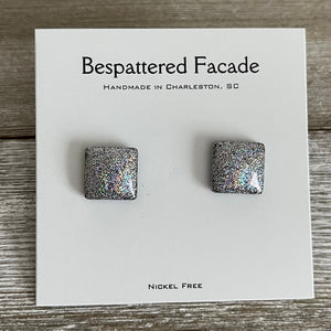 Tiny Iridescent Rainbow Studs