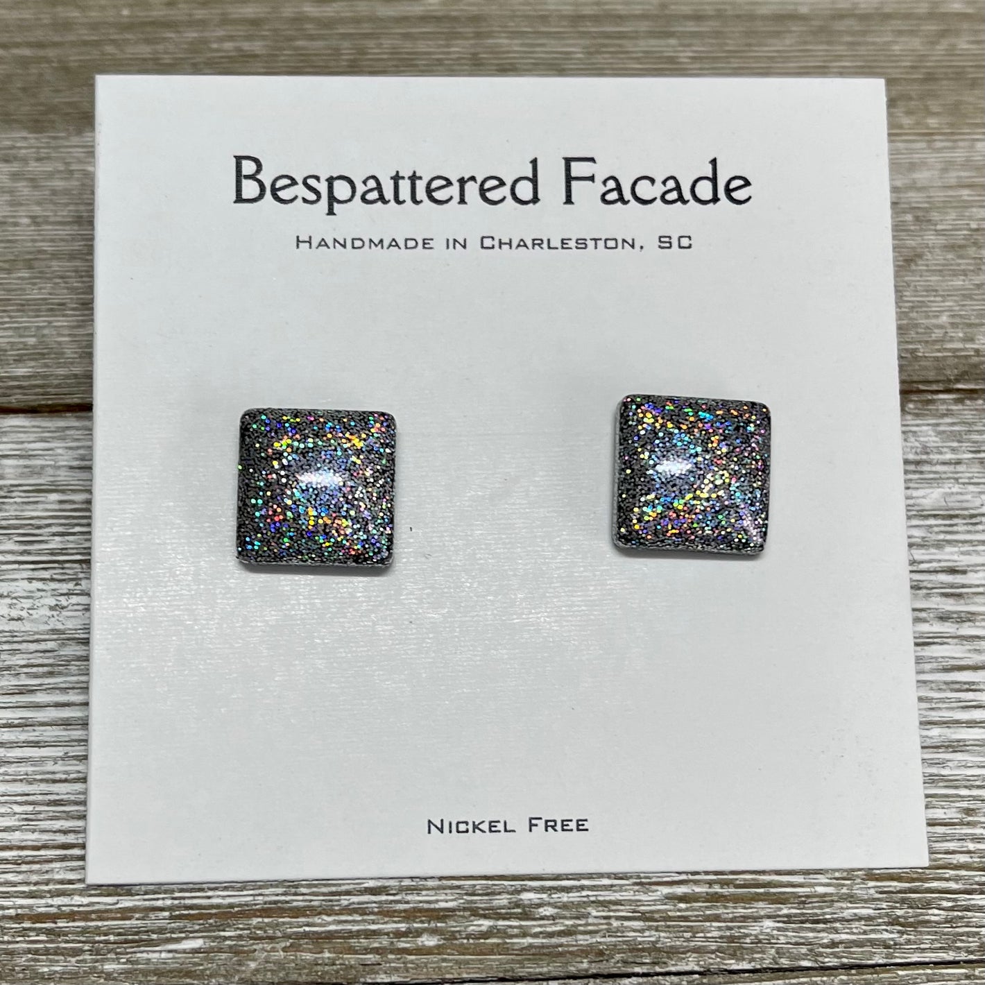 Tiny Iridescent Rainbow Studs