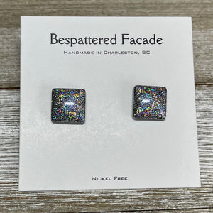Tiny Iridescent Rainbow Studs