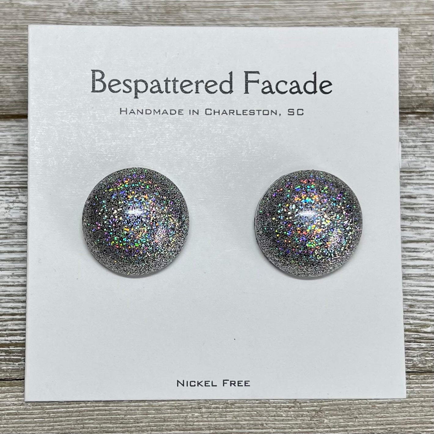 Iridescent Rainbow Studs