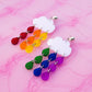 Translucent Pride Rainbow Earrings