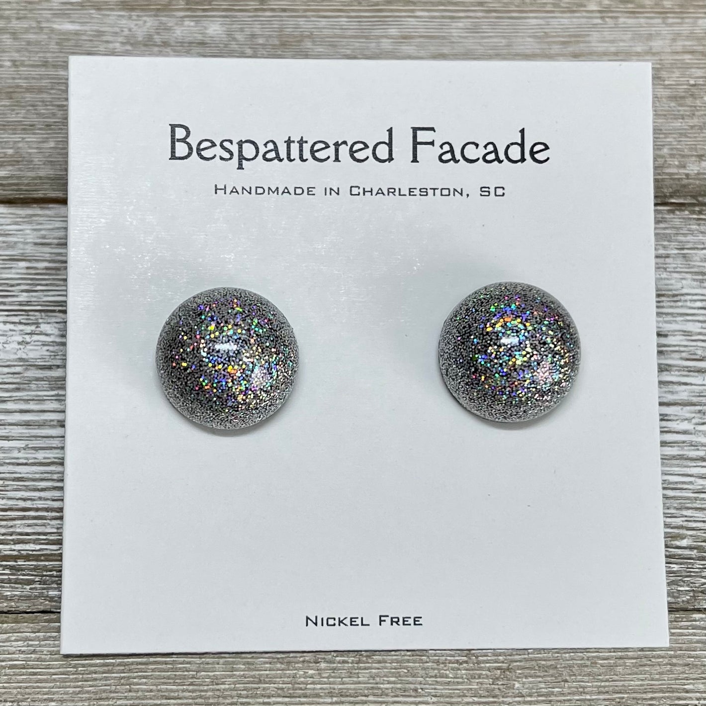 Iridescent Rainbow Studs